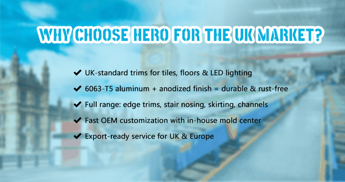 6 reasons for choose hero metal as UK market tile trim supplier 6 reasons for choose hero metal as UK market tile trim supplier